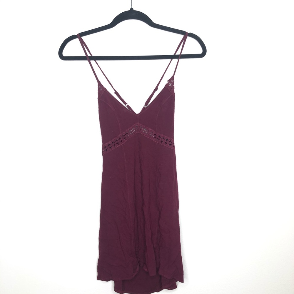 Free People Intimately Lace Crochet Slip Dress